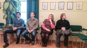 Valijas Burtinas zīmējumu izstādes atklāšana