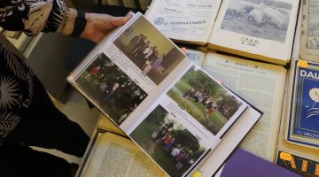Izstādes “Cilvēks un viņa bibliotēka. Ieskats akadēmiķa Sigizmunda Timšāna arhīvā” atklāšana