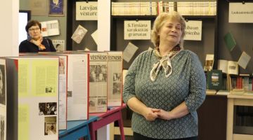 Izstādes “Cilvēks un viņa bibliotēka. Ieskats akadēmiķa Sigizmunda Timšāna arhīvā” atklāšana