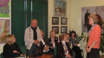 Josifa Kačanovska retrospektīvās izstādes atklāšana