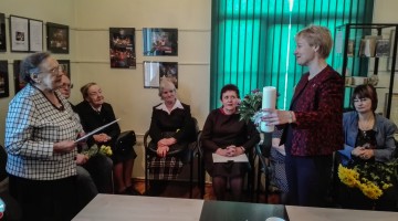 Kultūras ministrijas Atzinības raksta pasniegšana rakstniecei Lūcijai Ķuzānei