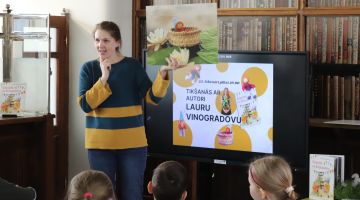 Radoša tikšanās ar rakstnieci Lauru Vinogradovu