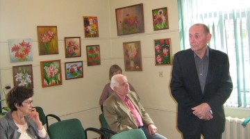 Atklāta Franča Sokolovska gleznu izstāde 