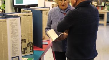 Izstādes “Cilvēks un viņa bibliotēka. Ieskats akadēmiķa Sigizmunda Timšāna arhīvā” atklāšana
