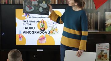 Radoša tikšanās ar rakstnieci Lauru Vinogradovu