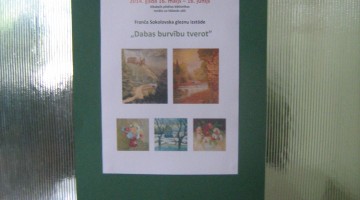 Atklāta Franča Sokolovska gleznu izstāde 