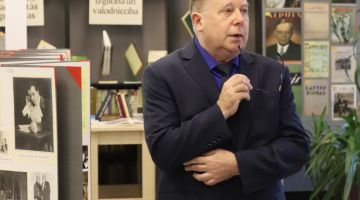 Izstādes “Cilvēks un viņa bibliotēka. Ieskats akadēmiķa Sigizmunda Timšāna arhīvā” atklāšana