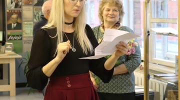 Izstādes “Cilvēks un viņa bibliotēka. Ieskats akadēmiķa Sigizmunda Timšāna arhīvā” atklāšana