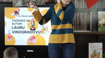 Radoša tikšanās ar rakstnieci Lauru Vinogradovu