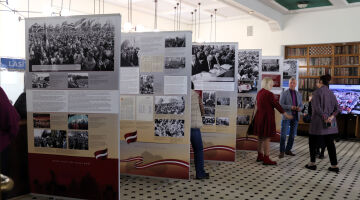  Izstādes “Esam brīvi, neatkarīgi” Veltījums deklarācijai “Par Latvijas Republikas neatkarības atjaunošanu” atklāšana