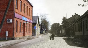 1930.gados Smilšu un Ganu ielas krustojums