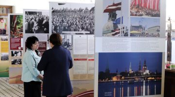  Izstādes “Esam brīvi, neatkarīgi” Veltījums deklarācijai “Par Latvijas Republikas neatkarības atjaunošanu” atklāšana