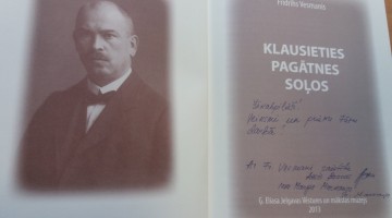 Izstāde «Valstsvīrs, diplomāts, jurists Fridrihs Vesmanis