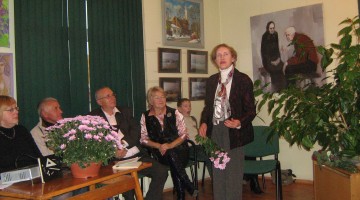 Josifa Kačanovska retrospektīvās izstādes atklāšana