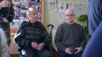 Tikšanās ar sporta veterāniem Franci Sjomkānu un Jāni Knodzi