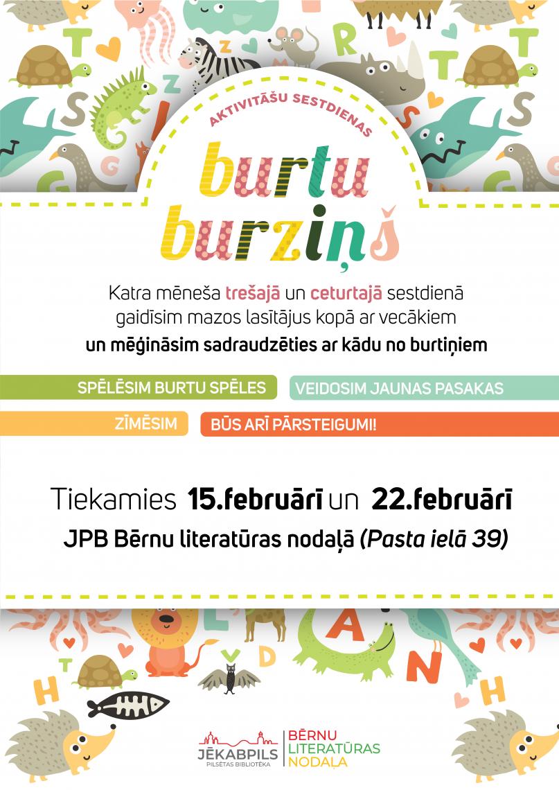 Aktivitāšu sestdiena “Burtu burziņš”