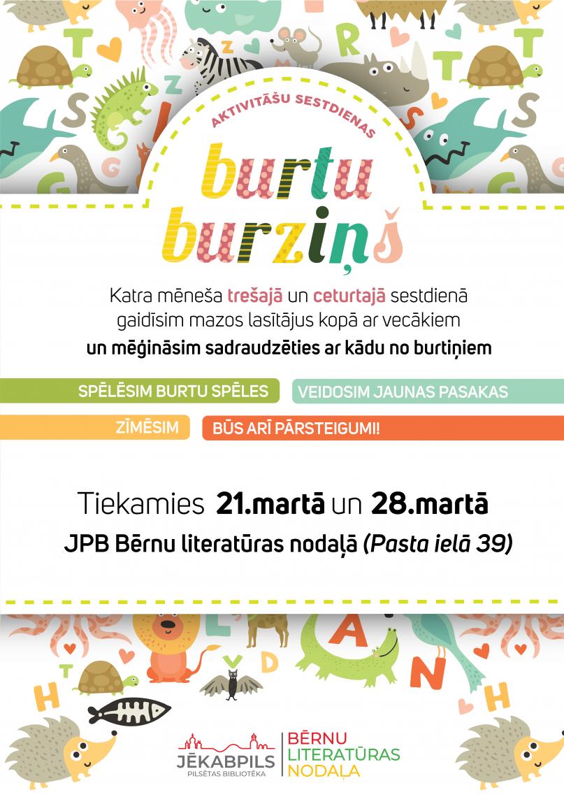 ATCELTS! Aktivitāšu sestdiena “Burtu burziņš”