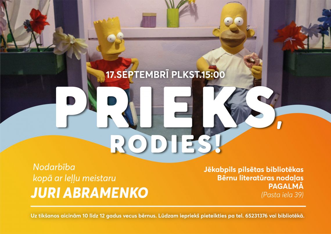 Nodarbība kopā ar leļļu meistaru Juri Abramenko “Prieks, rodies!”