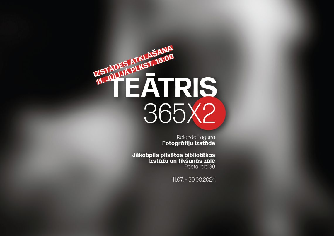 ROLANDA LAGUNA fotogrāfiju izstādes “TEĀTRIS 365 x 2” atklāšana  