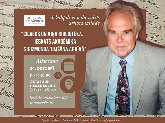Sigizmunda Timšāna arhīva izstādes atklāšana.