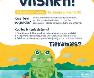 Tiešsaistes nodarbība “Ielec vasarā!”