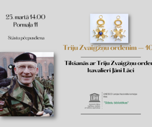 TIKŠANĀS AR TRIJU ZVAIGŽŅU ORDEŅA KAVALIERI JĀNI LĀCI
