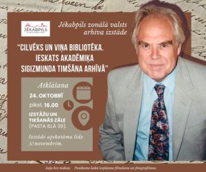 Sigizmunda Timšāna arhīva izstādes atklāšana.