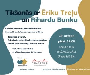 Tikšanāš ar juristu Ēriku Treļu un Latvijas juristu apvienības valdes priekšsēdētāju Rihardu Bunku
