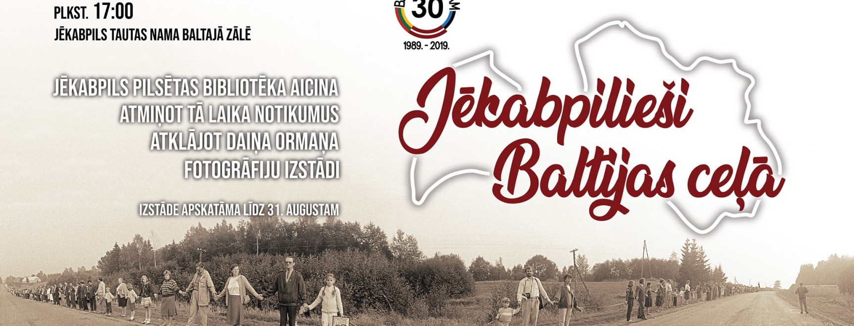 Baltijas ceļa 30 jubilejā atklāsim Daiņa Ormaņa fotogrāfiju izstādi!