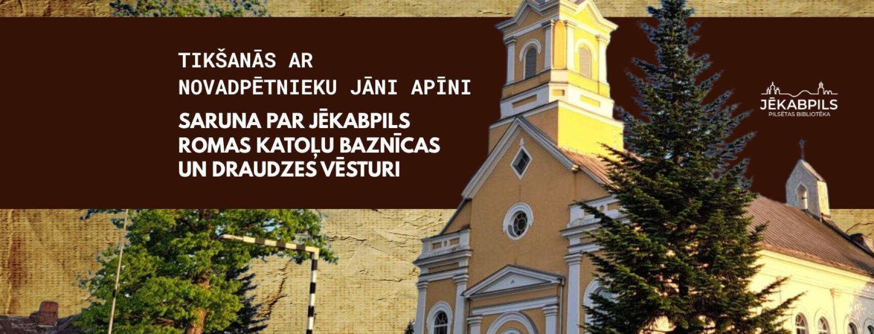 Tikšanās ar novadpētnieku Jāni Apīni. Saruna par Jēkabpils Romas katoļu baznīcas un draudzes vēsturi