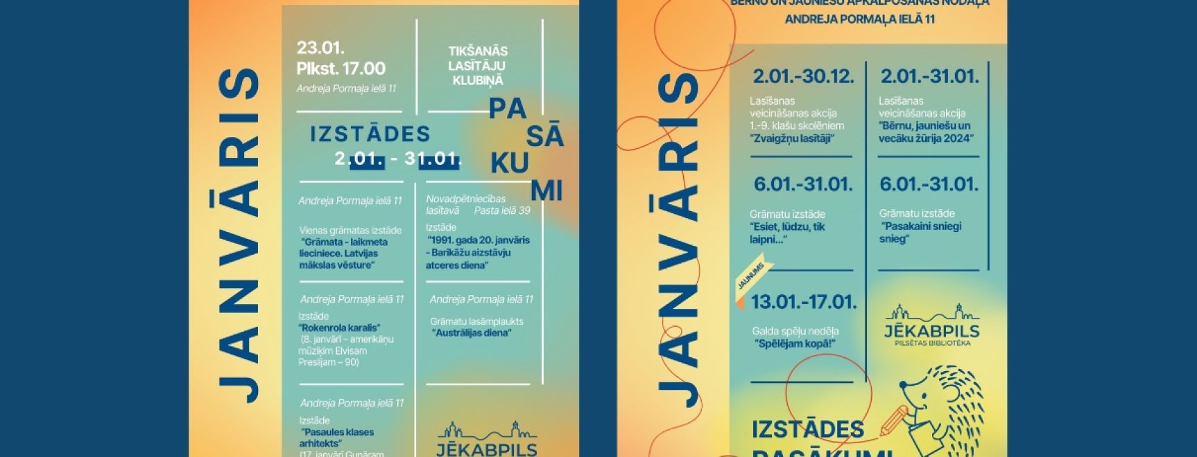 Janvāra mēnesis bibliotēkā