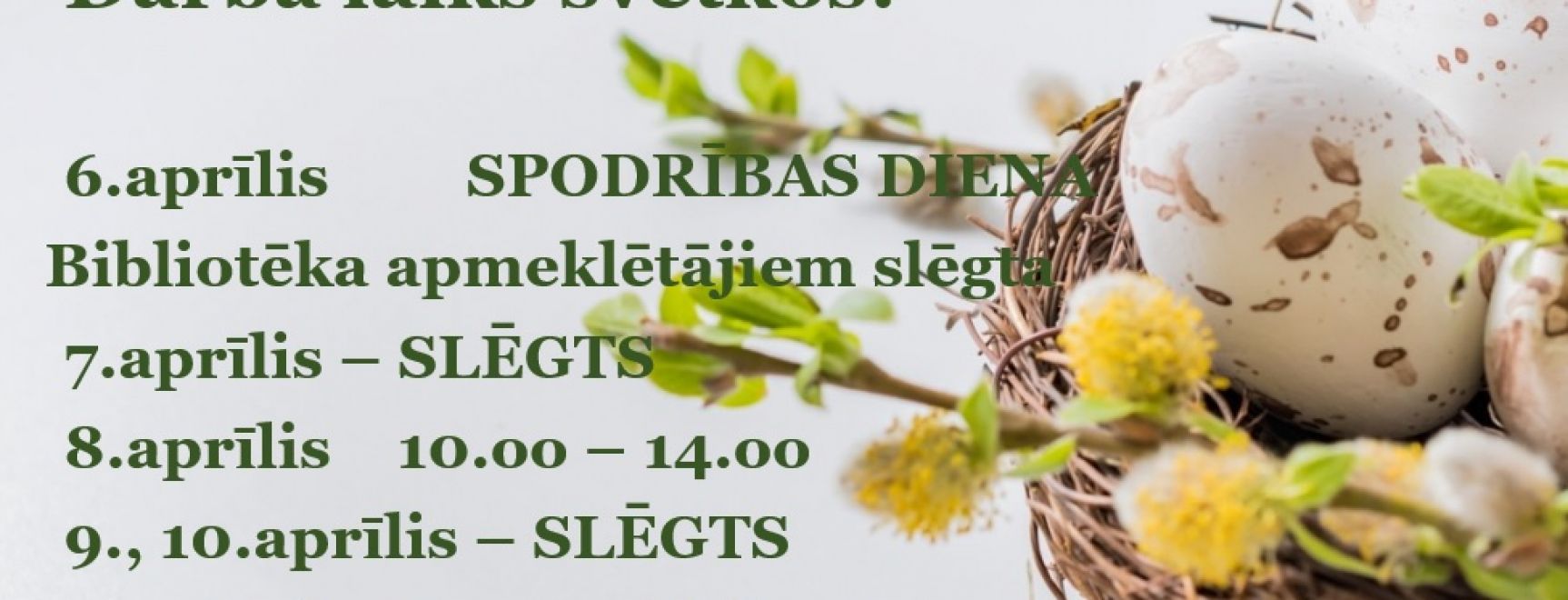 Darba laiks svētkos