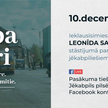 TIEŠSAISTES PASĀKUMS. Jēkaba vakari. Viss mainās. Deviņdesmitie.