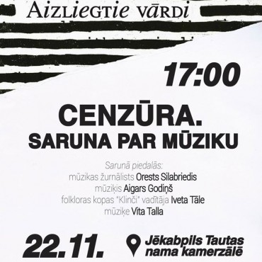 Cenzūra. Saruna par mūziku