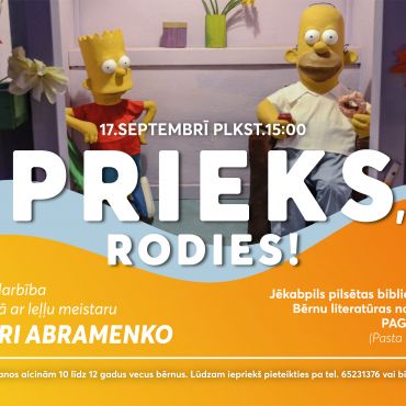 Aicinām uz nodarbību kopā ar leļļu meistaru Juri Abramenko “Prieks, rodies!”