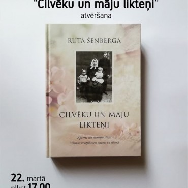 Rutas Šenbergas grāmatas “Cilvēku un māju likteņi” atvēršana