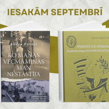 Iesakām izlasīt septembrī