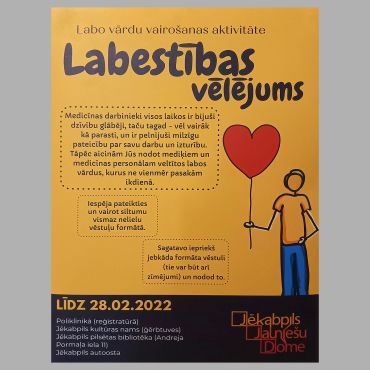 Labestības vēlējums līdz 28.02.2022.