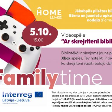 “Ar skrejriteni bibliotēkā”. Videospēle | #FAMILYTIME