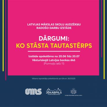 Latvijas mākslas skolu audzēkņu darbu izstāde “Dārgumi: ko stāsta tautastērps”