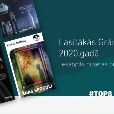 Lasītākās grāmatas 2020 gadā.  (Jēkabpils pilsētas bibliotēkā)