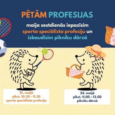 Nodarbība pirmsskolas vecuma bērniem &ldquo;Mazais pētnieks&rdquo;